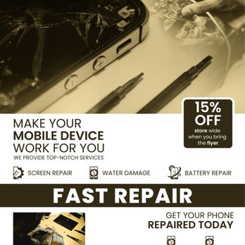 Tech Barn - Bring picture of this flyer and get 15% off. - Mobile Phone Repair Near Me - Rosenberg, Texas
