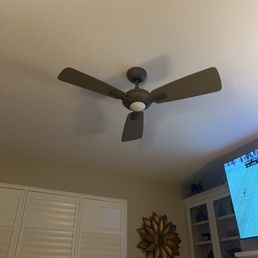 New fan with remote control. So nice!