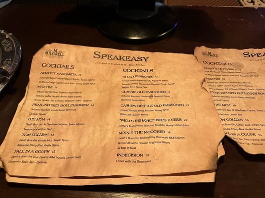 Menu photo 6 Maxwell Mansion Lake Geneva, WI