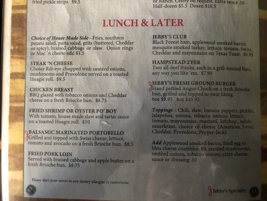Menu photo 7 Jebby's on 17 Hampstead, NC Menu photo 7 Jebby's on 17 Hampstead, NC