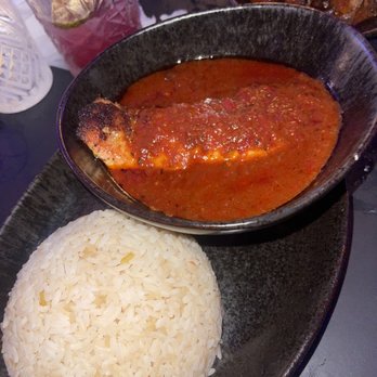 Native - Red stew salmon with white rice - Lounges Near Me - Brooklyn, New York