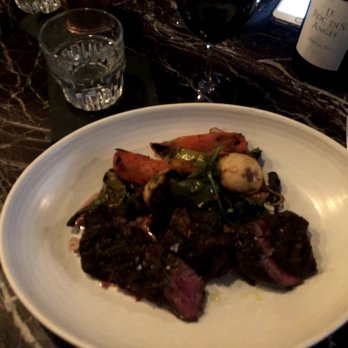 Foxy - hanger steak with roasted veg - Canadian (New) Near Me - Montreal, Quebec