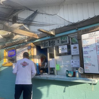 The Shark Shack - Ordering window - Seafood Near Me - Atlantic Beach, North Carolina