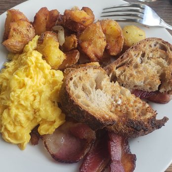 Plow - The Plow. Eggs, Potatoes and Bacon with Rustic Toast. - Breakfast & Brunch Near Me - San Francisco, California Plow - The Plow. Eggs, Potatoes and Bacon with Rustic Toast. - Breakfast & Brunch Near Me - San Francisco, California