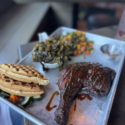 Saucy Mama’s Jook Joint - BBQ Chicken, Collards, & Succotash
