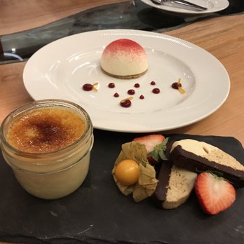 Atlas Steak + Fish - When you can't decide just go with both the cheesecake and creme brûlée - Steakhouses Near Me - Burnaby, British Columbia Atlas Steak + Fish - When you can't decide just go with both the cheesecake and creme brûlée - Steakhouses Near Me - Burnaby, British Columbia