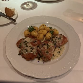 Mille Fleurs - mille fleurs wienerschnitzel : veal loin, marble potatoes, lemon caper sauce - French Near Me - Rancho Santa Fe, California Mille Fleurs - mille fleurs wienerschnitzel : veal loin, marble potatoes, lemon caper sauce - French Near Me - Rancho Santa Fe, California