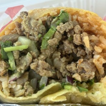 Tacos El Goloso - Carne Asada Burrito (no beans) - Tacos Near Me - San Pedro, California Tacos El Goloso - Carne Asada Burrito (no beans) - Tacos Near Me - San Pedro, California