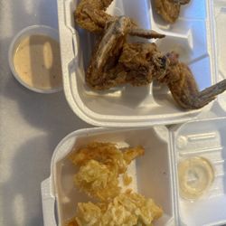 Hibachi & Wings - Chicken wings and tempura shrimp