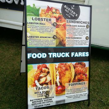 Buster's Sea Cove - Food truck menu - Seafood Near Me - Toronto, Ontario