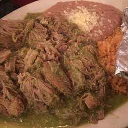 Pork Chili Verde with rice & beans and tortillas. Huge portion! Pork Chili Verde with rice & beans and tortillas. Huge portion!