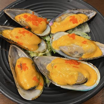 Sushi Oishii AYCE - Baked Mussels - Japanese Near Me - Herndon, Virginia Sushi Oishii AYCE - Baked Mussels - Japanese Near Me - Herndon, Virginia