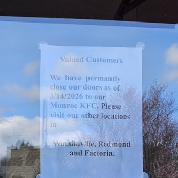 KFC - Permanently Closed - Fast Food Near Me - Monroe, Washington KFC - Permanently Closed - Fast Food Near Me - Monroe, Washington