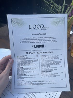 Menu photo 1 Loco Tulum Tulum, ROO