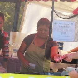 Taste of Mexico - Cooking at stand at festival