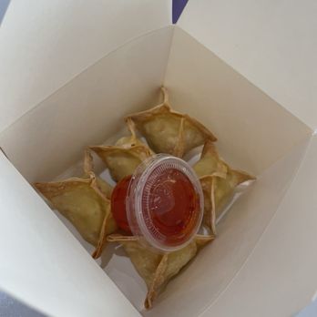 The Alley - Crab Rangoon (5 Pieces) 2 out of 5 stars / edible but honestly not my fave - Tea Rooms Near Me - Wesley Chapel, Florida The Alley - Crab Rangoon (5 Pieces) 2 out of 5 stars / edible but honestly not my fave - Tea Rooms Near Me - Wesley Chapel, Florida