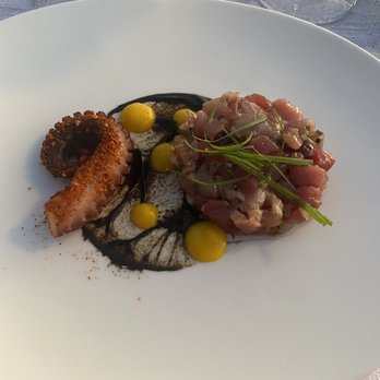 Sunset Monalisa - Tuna tartare with octopus - Mediterranean Near Me - Cabo San Lucas, BCS Sunset Monalisa - Tuna tartare with octopus - Mediterranean Near Me - Cabo San Lucas, BCS
