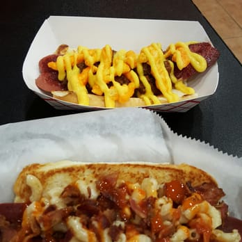 The Wienery - Cheetos chili dog and nana mac dog - Hot Dogs Near Me - Stamford, Connecticut The Wienery - Cheetos chili dog and nana mac dog - Hot Dogs Near Me - Stamford, Connecticut