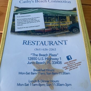Cathy's Beach Connection - Menu - Sandwiches Near Me - Juno Beach, Florida