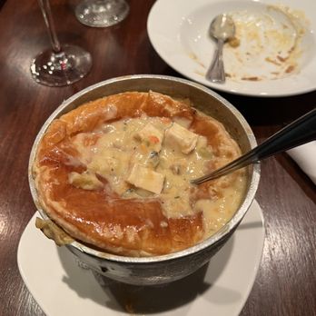 The Griswold Inn - Chicken pot pie and blackened pork chop - Essex, CT