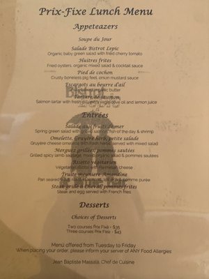 Menu photo 2 Bistrot Lepic & Wine Bar Washington, DC, DC Menu photo 2 Bistrot Lepic & Wine Bar Washington, DC, DC