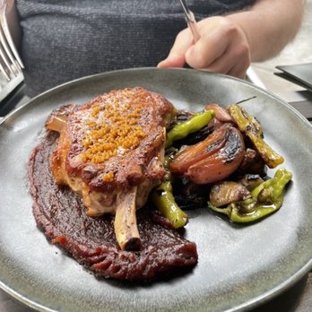 Jianna - Pork Chop - Great cut, almost prepared perfectly - Italian Near Me - Greenville, South Carolina