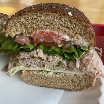 Shea Schat's - Turkey sandwich with pulled Turkey meat - Bakeries Near Me - Mammoth Lakes, California Shea Schat's - Turkey sandwich with pulled Turkey meat - Bakeries Near Me - Mammoth Lakes, California