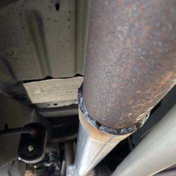 American Muffler - The only section where there is no restriction but the weld. Sloppy! - Auto Repair Near Me - Westbury, New York American Muffler - The only section where there is no restriction but the weld. Sloppy! - Auto Repair Near Me - Westbury, New York