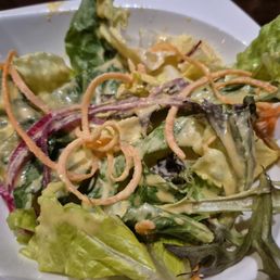 Nice size salad. I would ask for less dressing next time Nice size salad. I would ask for less dressing next time