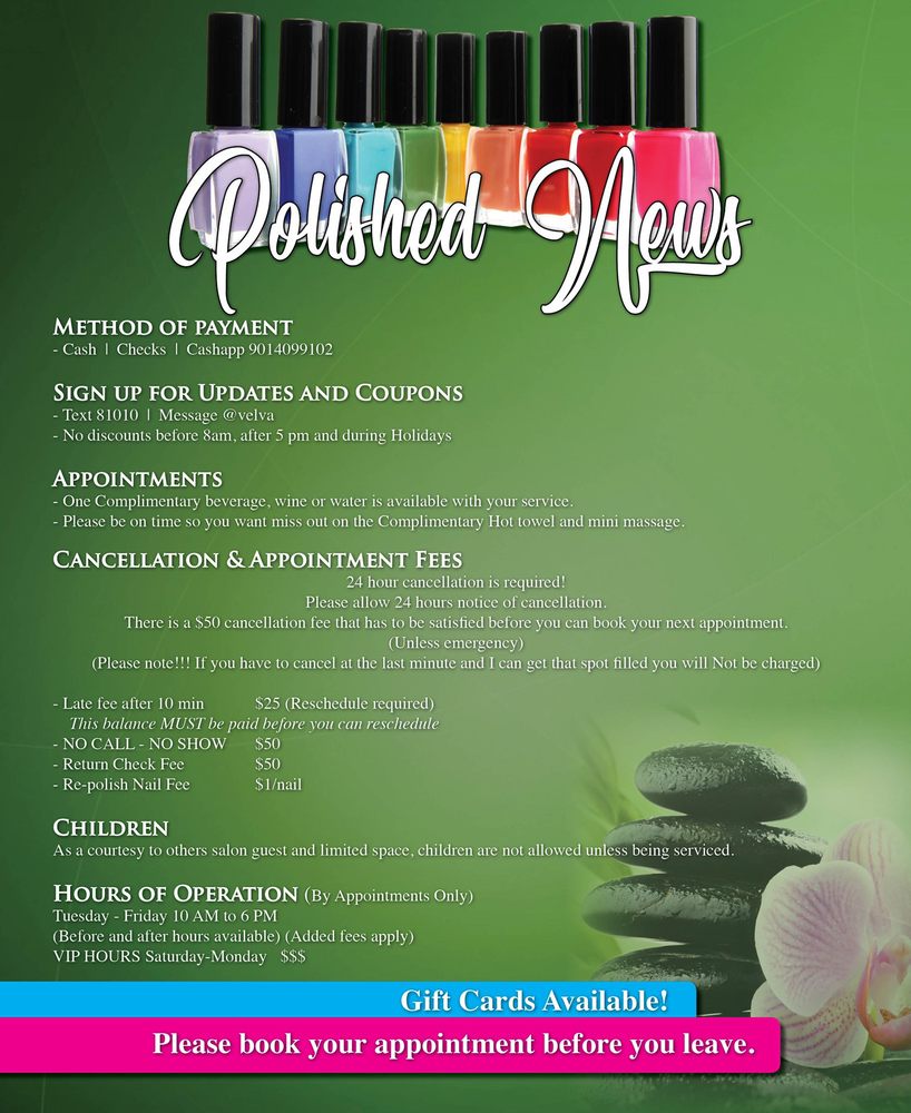 POLISHED HAIR & NAILS 37 Photos 5838 Stage Rd, Bartlett, Tennessee