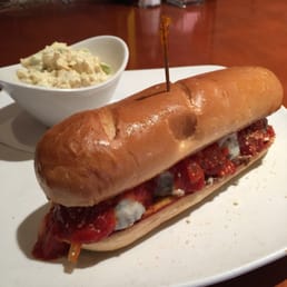 Meatball sandwich with Amish potato salad Meatball sandwich with Amish potato salad