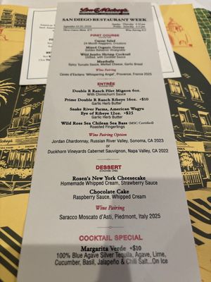 Menu photo 2 Lou & Mickey's San Diego, CA Menu photo 2 Lou & Mickey's San Diego, CA