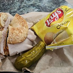 Customized turkey bagel Customized turkey bagel