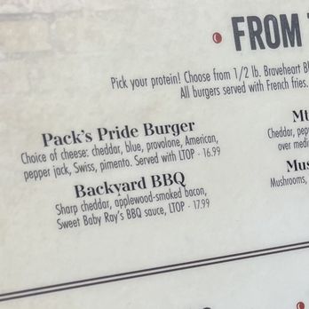 Pack's Tavern - Pack's is very proud of their cheeseburger. - Pubs Near Me - Asheville, North Carolina