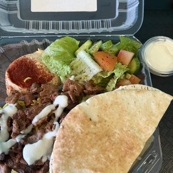 The Shawarma Factory - Beef Shawarma plate - Mediterranean Near Me - Gardena, California The Shawarma Factory - Beef Shawarma plate - Mediterranean Near Me - Gardena, California