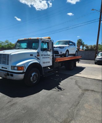 Towing Service - Are you looking for a quick-to-respond towing company that can handle light, medium, and heavy duty towing? If your vehicle breaks down and you're stuck on the roadside, or you've been involved in an automobile accident, contact A&V Auto And Towing Inc. for reliable towing service. Over the years, we've built a solid reputation in the community by providing trusted and efficient towing service in Tucson, AZ, Sells, AZ, Benson, AZ, and surrounding areas. Our well-trained staff will help you solve your towing and vehicle recovery needs in an efficient and professional manner. Let us give you a helping hand if you find yourself stranded roadside.