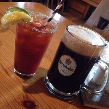 Old Bauernhaus - Caesar and draft dark German beer - German Near Me - Kimberley, British Columbia