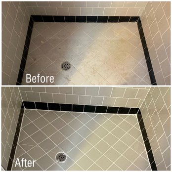 The Grout Expert - How gross the floor was before and how beautiful it looks now! - Grout Services Near Me The Grout Expert - How gross the floor was before and how beautiful it looks now! - Grout Services Near Me
