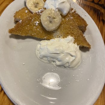 Oldwest Cafe - Banana French Toast, the outside crunch raises the bar!! - Breakfast & Brunch Near Me - Bedford, Texas