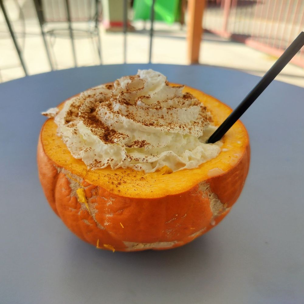 Viral pumpkin chai in a pumpkin Viral pumpkin chai in a pumpkin