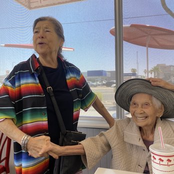 In-N-Out Burger - My mom who turned 100 years old 7/1 with a new friend. - Burgers Near Me - El Centro, California In-N-Out Burger - My mom who turned 100 years old 7/1 with a new friend. - Burgers Near Me - El Centro, California