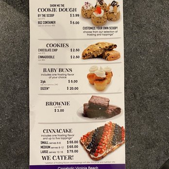 Cinnaholic - Menu - Bakeries Near Me - Virginia Beach, Virginia