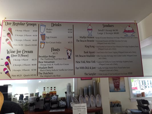 Menu photo 8 Beacon Creamery Beacon, NY