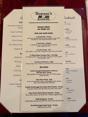 Menu photo 3 Montano's Restaurant North Truro, MA Menu photo 3 Montano's Restaurant North Truro, MA