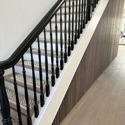 Under stair storage access from hidden door for shoe closet