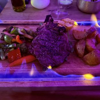 Mykonos Meze - Ribeye and Roasted Potatoes - Bars Near Me - Burlingame, California Mykonos Meze - Ribeye and Roasted Potatoes - Bars Near Me - Burlingame, California