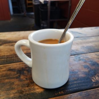 Pine State Biscuits - My lonely coffee waiting on a biscuit to keep it company... - Breakfast & Brunch Near Me - Portland, Oregon