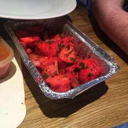 Masala Fusion - The glow red chicken tikka with morsels of coriander