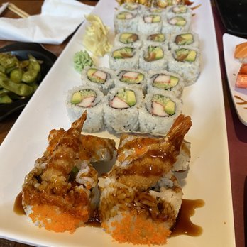 Domodachi - Shrimp tempura, California roll, & Alaska roll. - Sushi Bars Near Me - Rutherford, New Jersey Domodachi - Shrimp tempura, California roll, & Alaska roll. - Sushi Bars Near Me - Rutherford, New Jersey