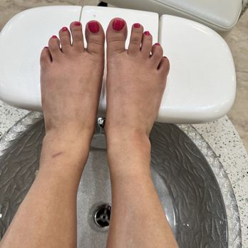 The One Nail Spa - After pic of spa pedi! I'm so happy! Are my feet smiling? - Waxing Near Me - Katy, Texas The One Nail Spa - After pic of spa pedi! I'm so happy! Are my feet smiling? - Waxing Near Me - Katy, Texas